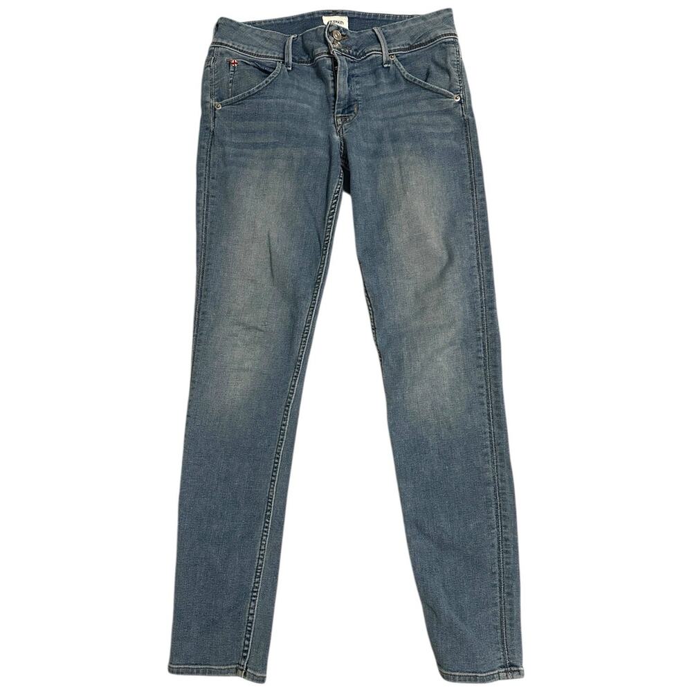 Hudson Blue Collin‎ Mid Rise Skinny Jeans Women's 27 Stretch Denim Flap Pocket